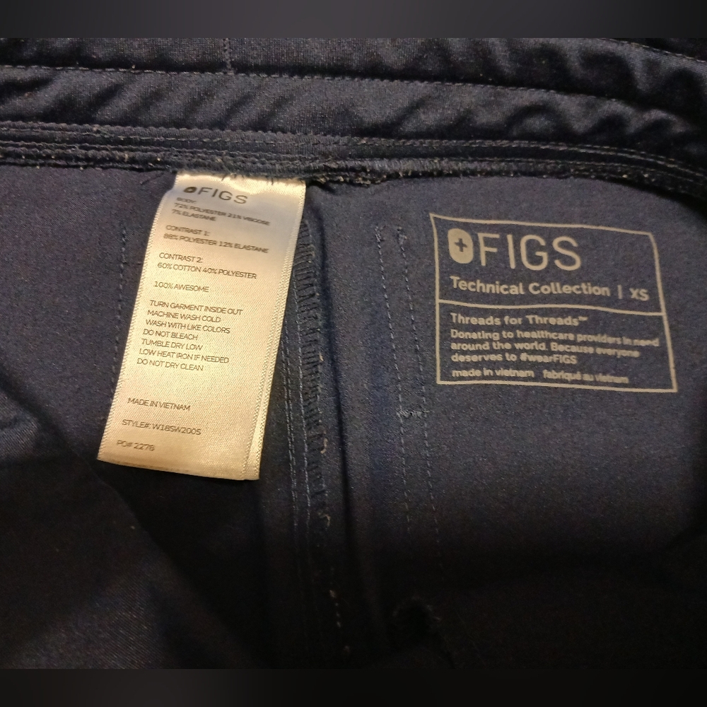 Figs Scrub Set Navy Blue XS - Picture 5 of 9